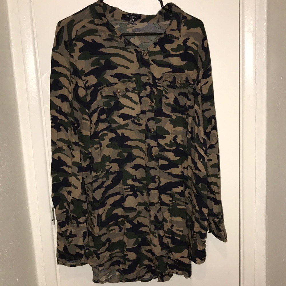 Long sleeve camouflage shirt